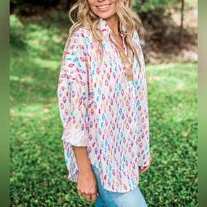 Sheridan French Frankie Shirt/Blouse in Rainbow {Size XS}